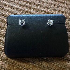 Moissanite 0.25ctw Silver Stud Earrings